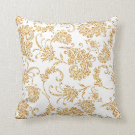 エレガントフローラ白金ゴールド クッション