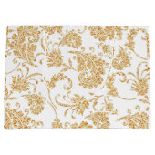 エレガントフローラ白金ゴールド ラージペーパーバッグ (正面)