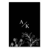 エレガントフローラ白黒結婚ズ テーブルナンバー (裏面)