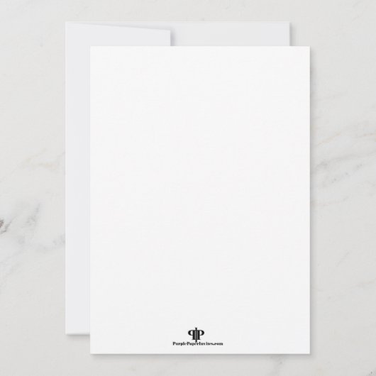 エレガントフローラ相互確認招待状 招待状 (裏面)