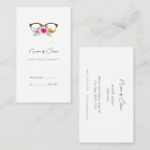 エレガントフローラ眼鏡目アポイントメント 名刺 (正面/裏面)