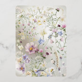 エレガントフローラ秋フォイル招待状 箔招待状 (裏面)