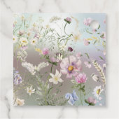 エレガントフローラ秋結婚の感謝メッセージカード フェイバータグ (裏面)