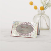 エレガントフローラ秋結婚座席表 プレイスカード (正面)