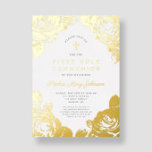 エレガントフローラ第1通信金ゴールド 箔招待状