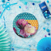 エレガントフローラ紙プレート ペーパープレート (パーティー)