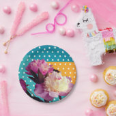 エレガントフローラ紙プレート ペーパープレート (パーティー)