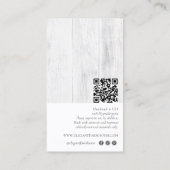 エレガントフローラ素朴ウッドイヤリングジュエリー表示 名刺 (裏面)