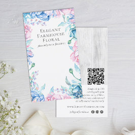 エレガントフローラ素朴ウッドイヤリングジュエリー表示 名刺