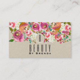 エレガントフローラ素朴シッククラフトグラムカスタム 名刺