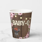 エレガントフローラ素朴ベビー-Qグリル赤ちゃんシャワー 紙コップ (正面)