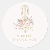 エレガントフローラ素朴ベーカリーA甘い感謝ありがとう ラウンドシール (正面)