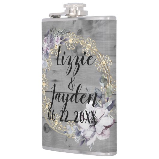 エレガントフローラ素朴リース フラスク (左)