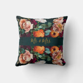 エレガントフローラ素朴植物学ミセス結婚ズ クッション (裏面)