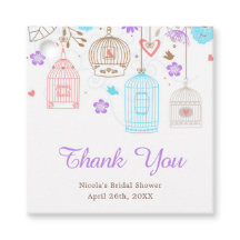 エレガントフローラ紫と青のブライダルシャワー