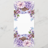 エレガントフローラ紫の水の色結婚の メニュー (裏面)