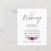 エレガントフローラ紫オレンジ結婚ズ (正面/裏面)