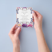 エレガントフローラ紫オレンジ結婚ズ チラシ (手)