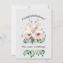 エレガントフローラ結婚おめでとう カード