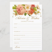 エレガントフローラ結婚のアドバイスと願い (正面/裏面)