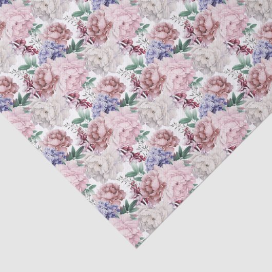 エレガントフローラ結婚のタイル模様 薄葉紙 (詳細)