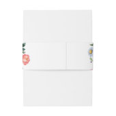 エレガントフローラ結婚のワイルドフラワー付き腹帯 招待状ベリーバンド (裏面例)