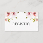 エレガントフローラ結婚の登録カード エンクロージャーカード (正面)