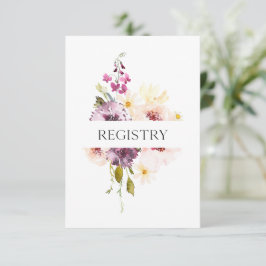 エレガントフローラ結婚の登録カード 出欠カード