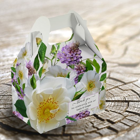 エレガントフローラ結婚の礼儀箱 フェイバーボックス