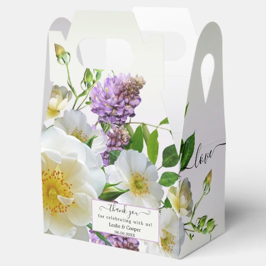 エレガントフローラ結婚の礼儀箱 フェイバーボックス (オープン)