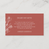 エレガントフローラ結婚の贈答品に代わる贈答品 エンクロージャーカード (正面)