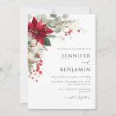 エレガントフローラ結婚の 招待状 (正面)