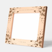 エレガントフローラ結婚のKeepsake写真 レーザー彫刻フレーム (左)