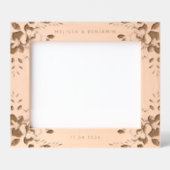 エレガントフローラ結婚のKeepsake写真 レーザー彫刻フレーム (正面)