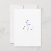 エレガントフローラ結婚のWebサイト応答QRコード 出欠カード (裏面)