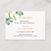 エレガントフローラ結婚アフターパーティー エンクロージャーカード (正面)