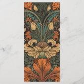 エレガントフローラ結婚アールヌーボー メニュー (裏面)