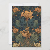 エレガントフローラ結婚アールヌーボー 招待状 (裏面)