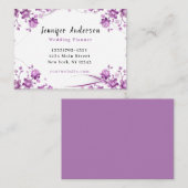 エレガントフローラ結婚イベントプランナーサービス 名刺 (正面/裏面)