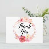 エレガントフローラ結婚サンキューカードリース サンキューカード (スタンド正面)
