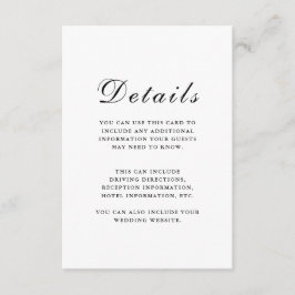 エレガントフローラ結婚ズゲスト詳細 エンクロージャーカード