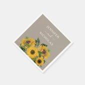 エレガントフローラ結婚ズ スタンダードカクテルナプキン (角)