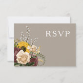 エレガントフローラ結婚ズ 出欠カード (正面)