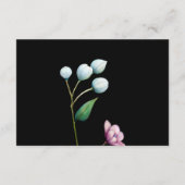 エレガントフローラ結婚ソフトボタニカルロマンス エンクロージャーカード (裏面)