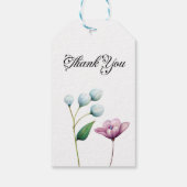 エレガントフローラ結婚ソフトボタニカルロマンス ギフトタグ (裏面)