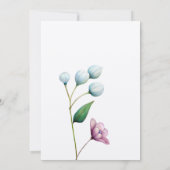 エレガントフローラ結婚ソフトボタニカルロマンス サンキューカード (裏面)