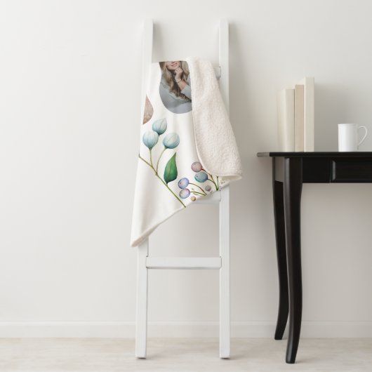 エレガントフローラ結婚ソフトボタニカルロマンス シェルパブランケット (インサイチュ)