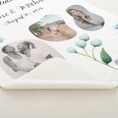 エレガントフローラ結婚ソフトボタニカルロマンス シェルパブランケット (3/4)