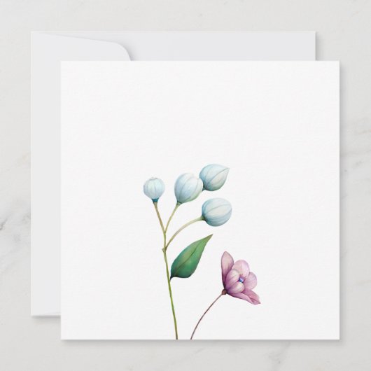 エレガントフローラ結婚ソフトボタニカルロマンス セーブザデート (裏面)