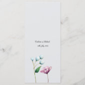 エレガントフローラ結婚ソフトボタニカルロマンス メニュー (裏面)